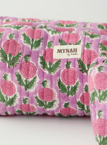 Block Print Makeup Bags Large