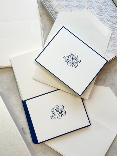 Border Monogram Note
