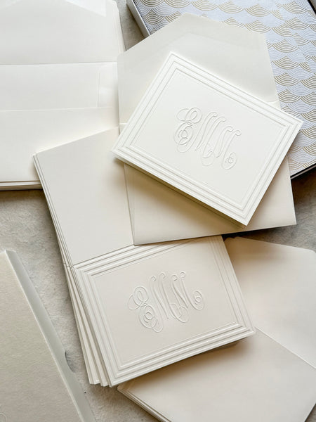 Monogram Frame Note
