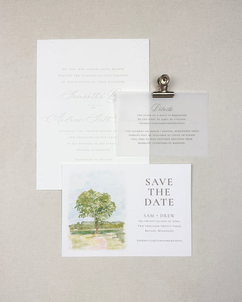 Sam and Drew Invitations - Deposit Listing