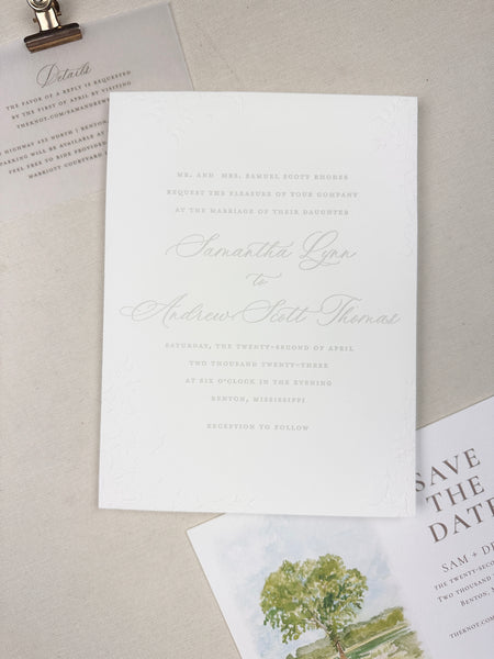 Sam and Drew Invitations - Deposit Listing