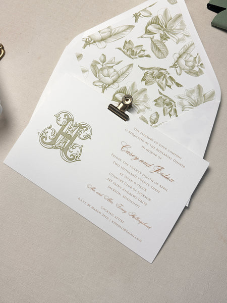 Casey and Jordan Invitation - Deposit Listing