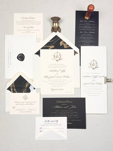 Addison and John Invitation - Deposit Listing