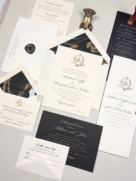 Addison and John Invitation - Deposit Listing