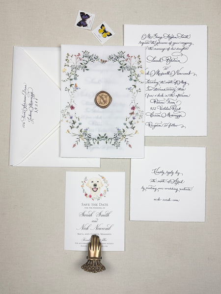 Sarah and Nick Invitation - Deposit Listing
