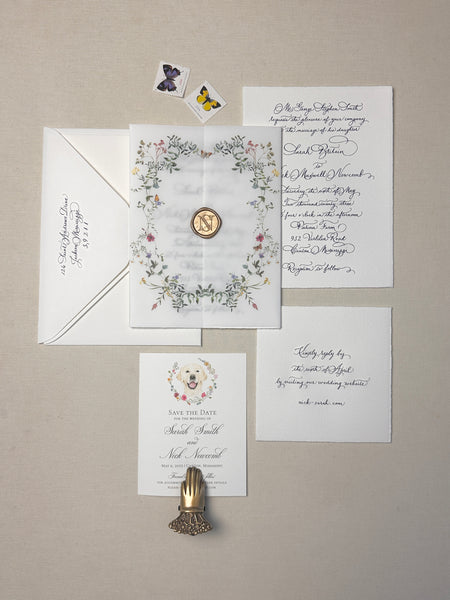 Sarah and Nick Invitation - Deposit Listing