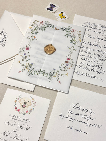 Sarah and Nick Invitation - Deposit Listing