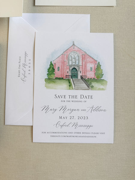 Mary Morgan and Addison Invitations - Deposit Listing