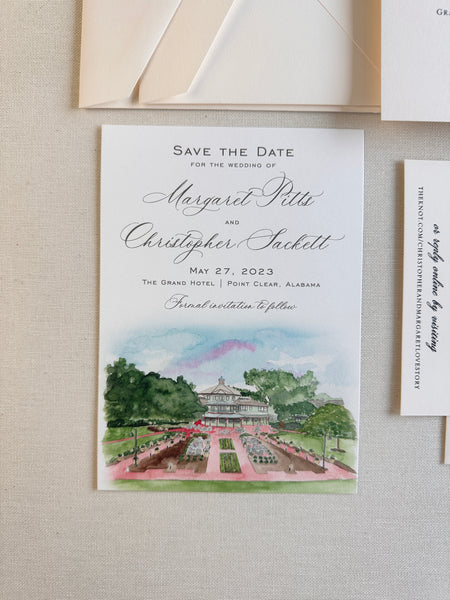 Margaret and Christopher Invitations - Deposit Listing