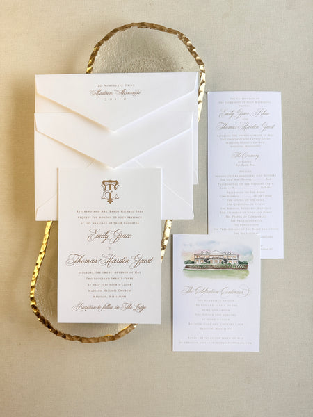 Emily and Thomas Invitations - Deposit Listing