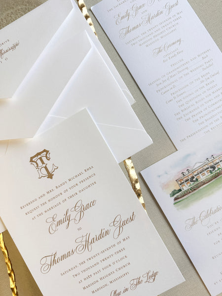 Emily and Thomas Invitations - Deposit Listing