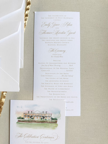 Emily and Thomas Invitations - Deposit Listing