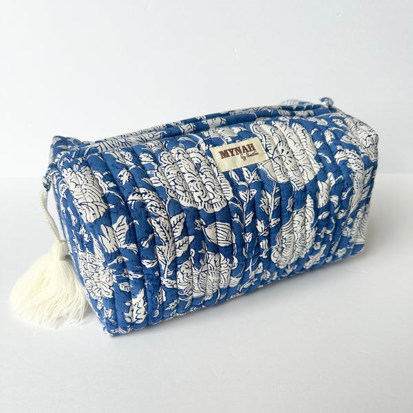 Block Print Makeup Bags Large