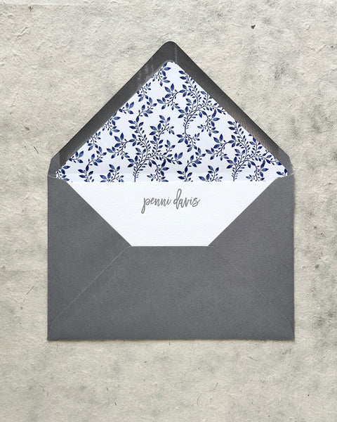 Letterpress Stationery set of 50 - Penni style