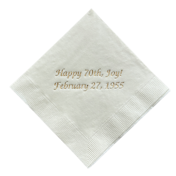 Happy 70th Joy Napkins