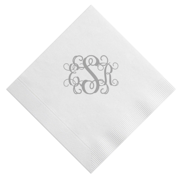 Swirly Monogram Napkins
