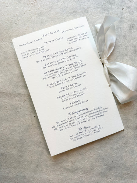 Wedding Programs
