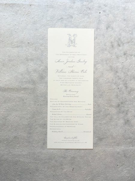 Wedding Programs
