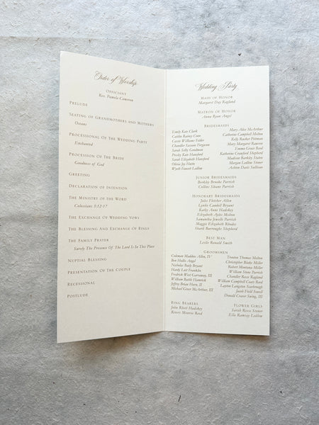 Wedding Programs