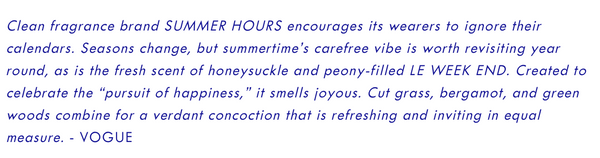Summer Hours Candles