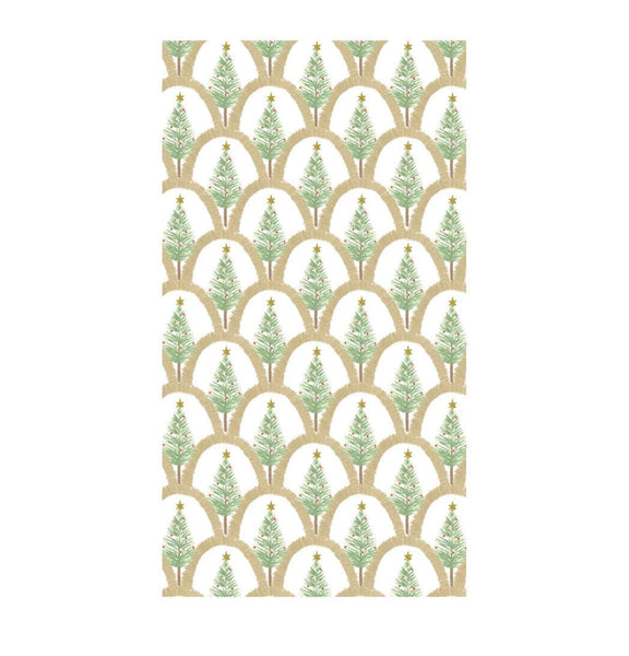Deco Christmas Gold Cocktail Napkins