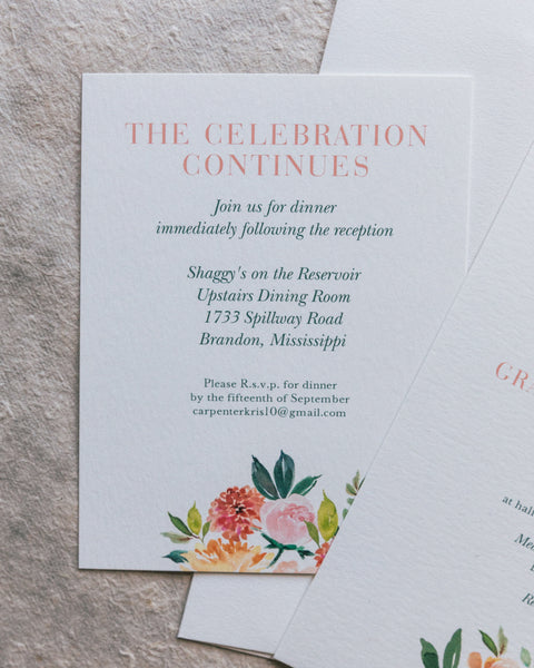 Carpenter Wedding Invitation - Deposit Listing