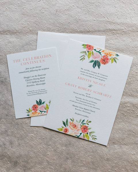 Carpenter Wedding Invitation - Deposit Listing