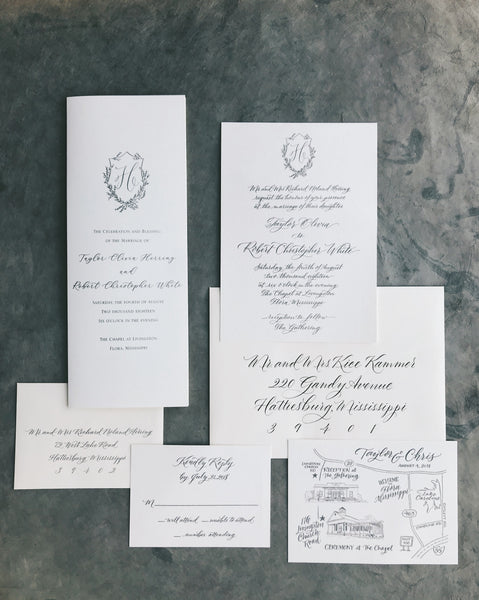 Herring Wedding Invitation - Deposit Listing