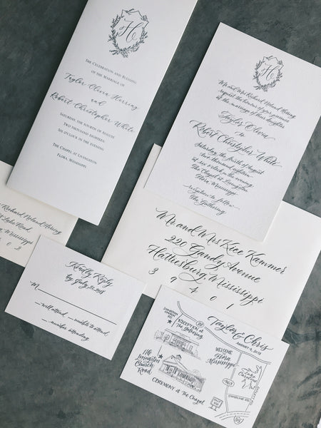 Herring Wedding Invitation - Deposit Listing