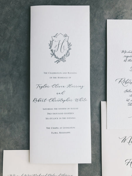 Herring Wedding Invitation - Deposit Listing