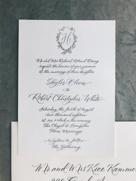 Herring Wedding Invitation - Deposit Listing