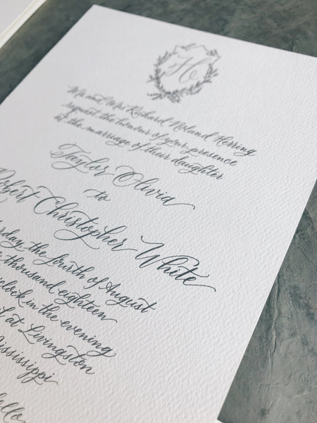 Herring Wedding Invitation - Deposit Listing