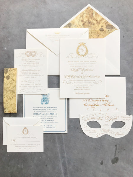 Molly Wedding Invitation - Deposit Listing