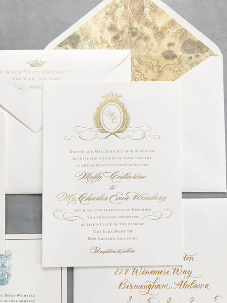 Molly Wedding Invitation - Deposit Listing