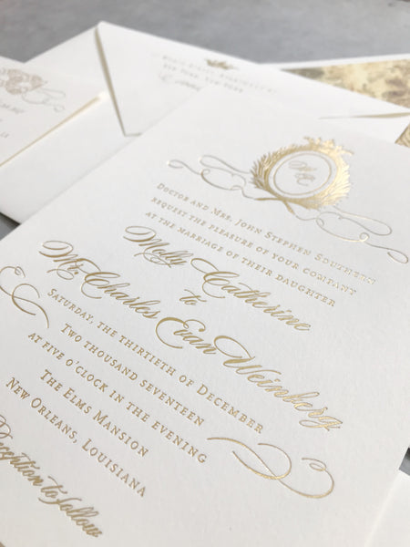 Molly Wedding Invitation - Deposit Listing