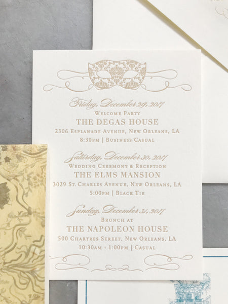 Molly Wedding Invitation - Deposit Listing