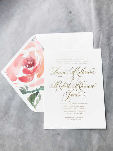 gold-calligraphy-floral-liner-wedding-invitation