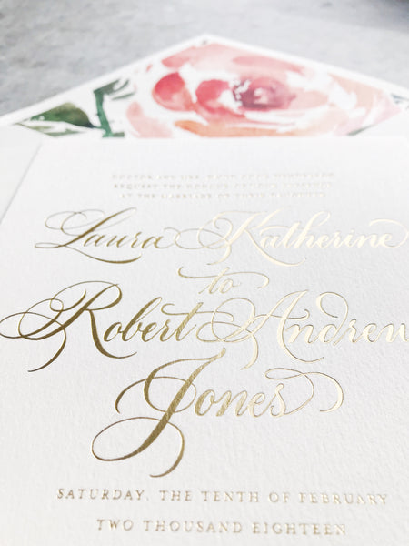 Henderson Wedding Invitation - Deposit Listing