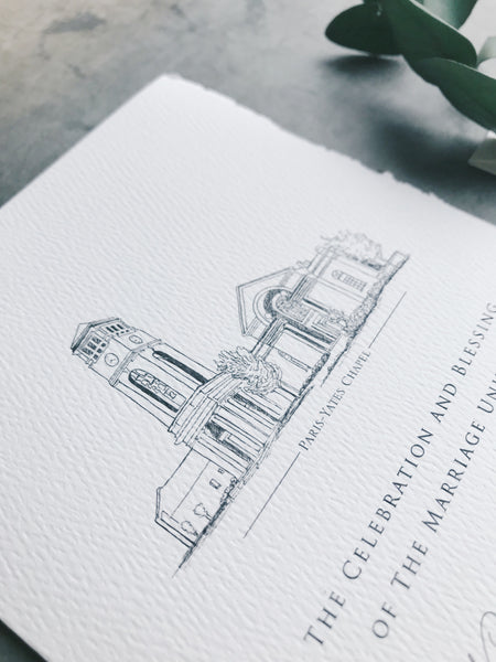 Flood Wedding Invitation - Deposit Listing
