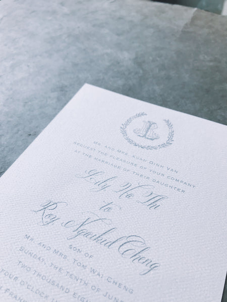 Lily Wedding Invitation - Deposit Listing