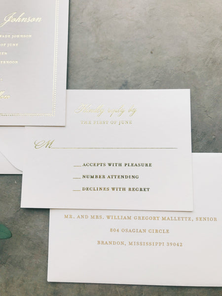 classic-gold-foil-crest-wedding-invitation
