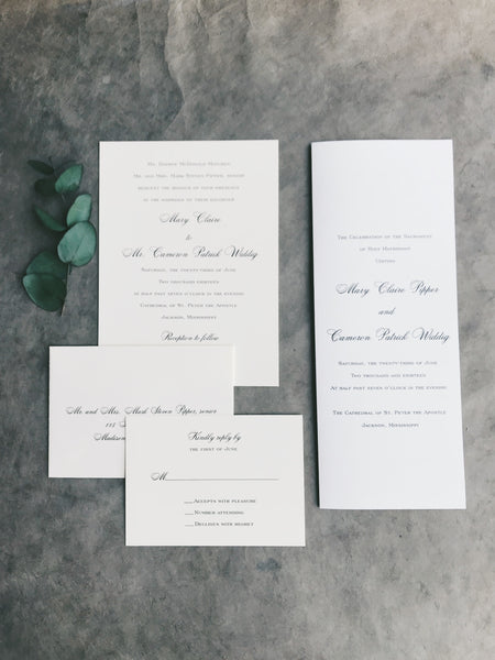 Pipper Wedding Invitation - Deposit Listing