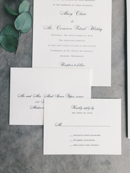Pipper Wedding Invitation - Deposit Listing
