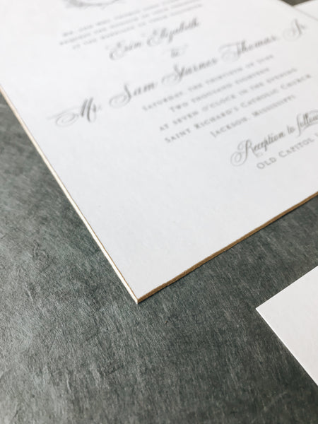 Curran Wedding Invitation - Deposit Listing