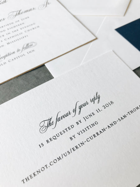 Curran Wedding Invitation - Deposit Listing
