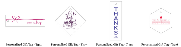 Letterpress Gift Tags *All Options*