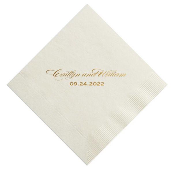 Ashley & Bill Napkin