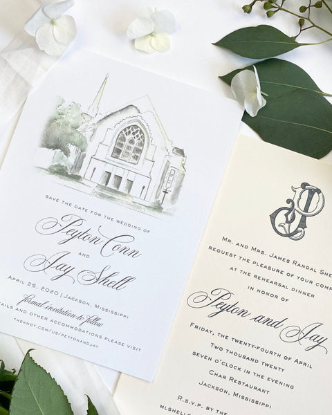 Conn Wedding Invitation - Deposit Listing