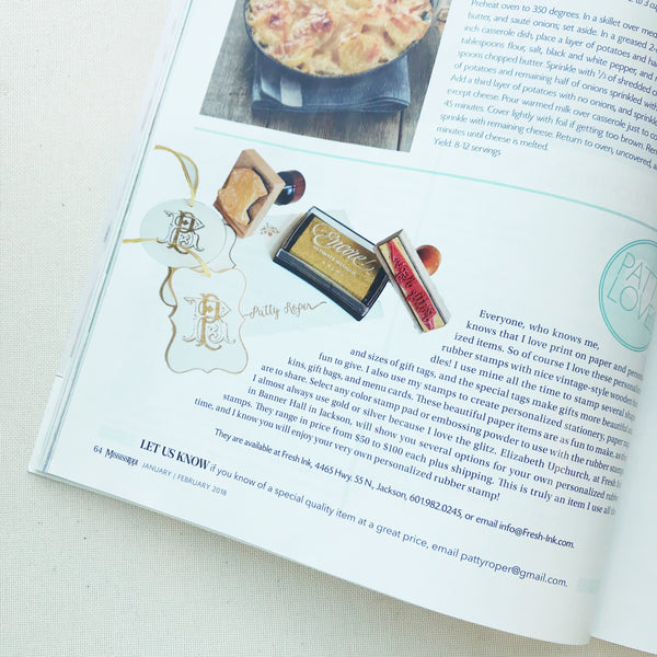 Monogram Rubber Stamp