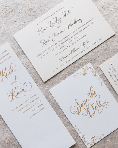 Foster Wedding Invitation - Deposit Listing